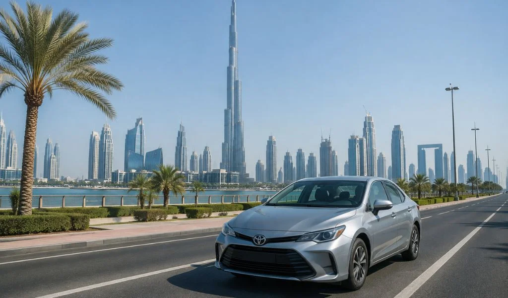 Toyota-yaris-car-lift-dubai-to-fujairah
